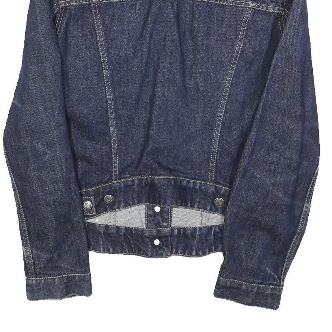 GAS Womens Blue Denim Jacket M Cotton Button Classic Casual Stylish