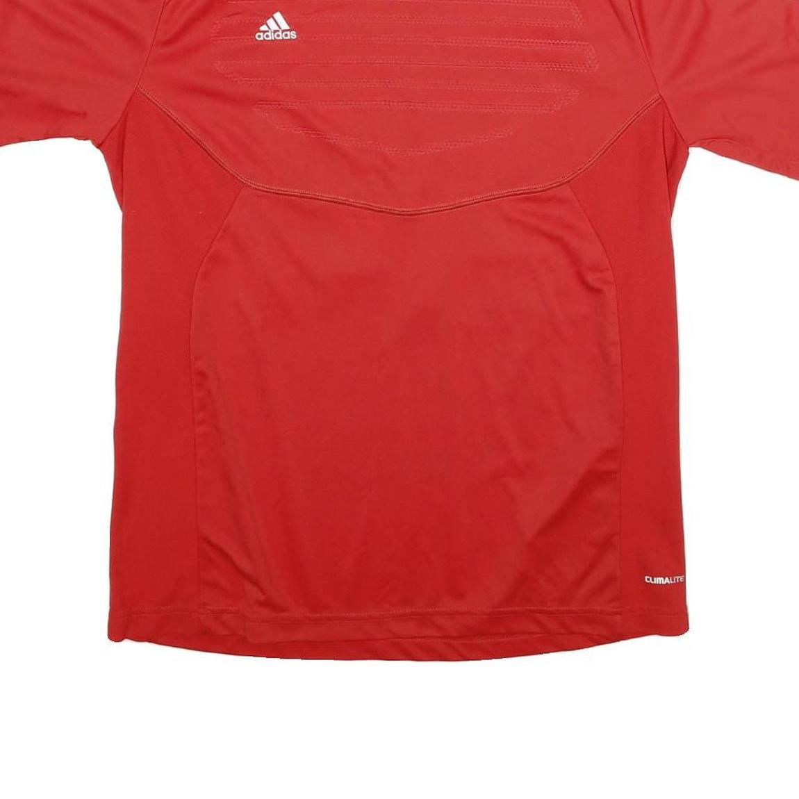ADIDAS Mens Red Classic T-Shirt M Short Sleeve Crew Neck Sports Number 20