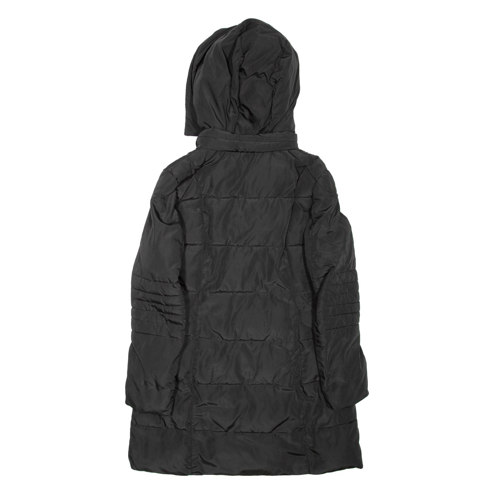 GUESS Womens Puffer Jacket Black Hooded M