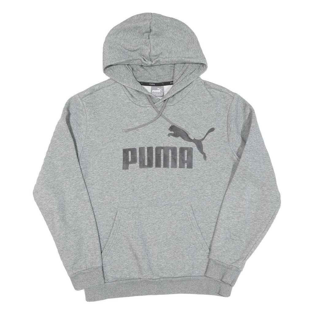 PUMA Womens Grey Hoodie XS Cotton Pullover Casual Sportswear