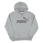 PUMA Womens Grey Hoodie XS Cotton Pullover Casual Sportswear