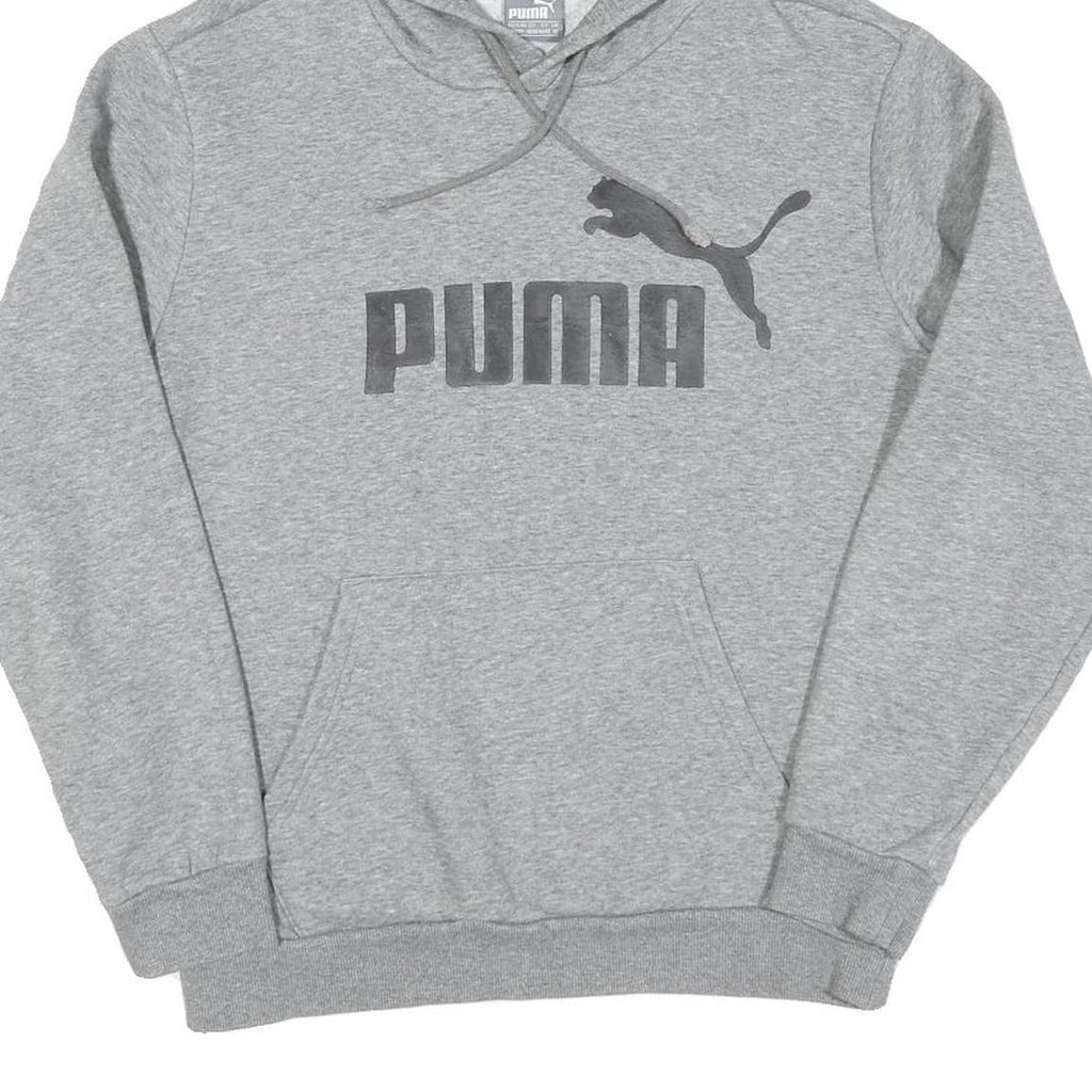 PUMA Womens Grey Hoodie XS Cotton Pullover Casual Sportswear