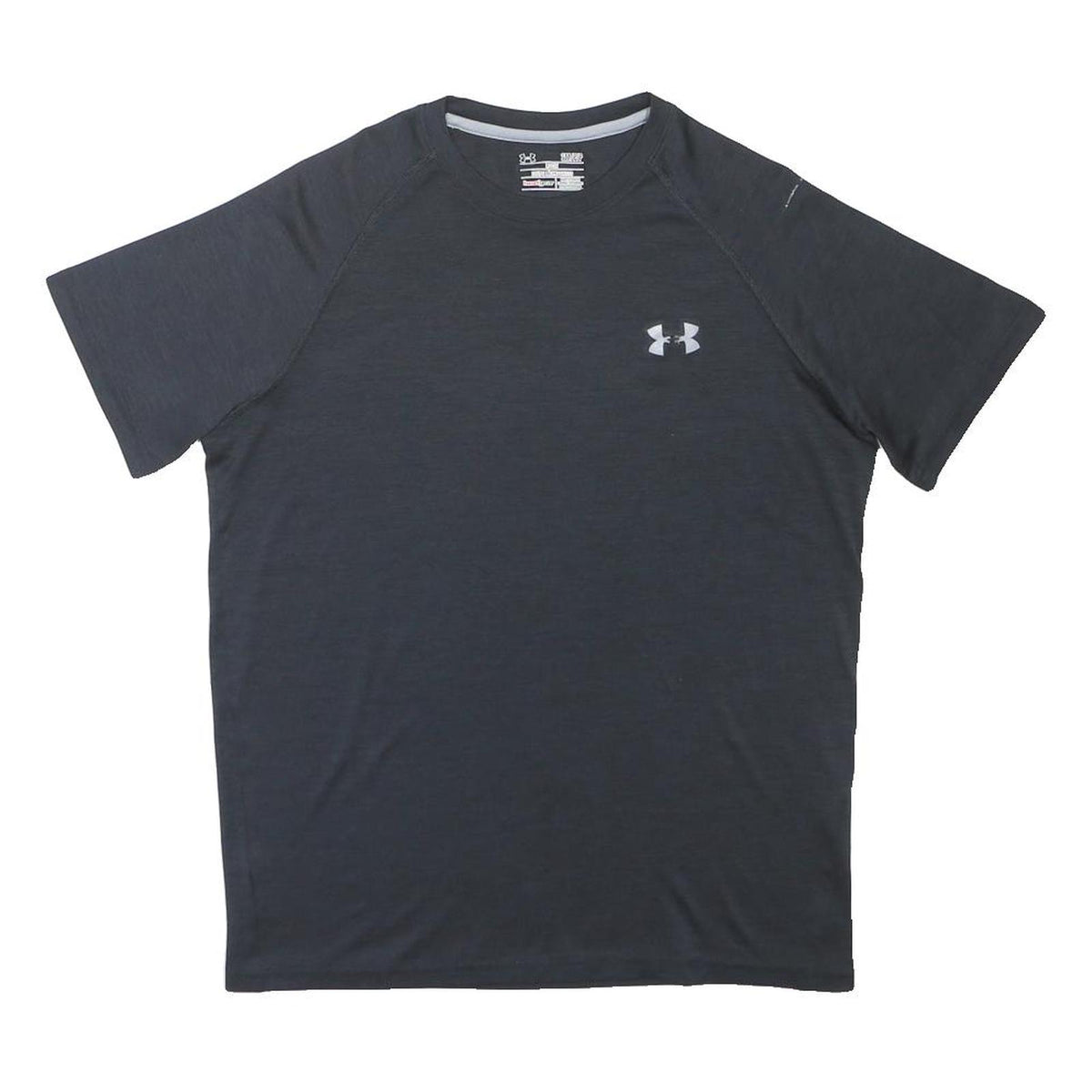 UNDER ARMOUR Mens Black Athletic T-Shirt S Short Sleeve Crew Neck Performance