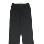 DICKIES Mens Black Classic Straight Trousers W30 L34 Workwear Durable