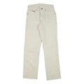 WRANGLER Mens Regular Fit Jeans White Cotton Blend W26 L28 Zip Tailored Casual