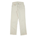 WRANGLER Mens Regular Fit Jeans White Cotton Blend W26 L28 Zip Tailored Casual