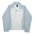 THE NORTH FACE Womens Blue & White Zip Up Polyester Fleece M Jacket Outdoor