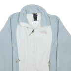 THE NORTH FACE Womens Blue & White Zip Up Polyester Fleece M Jacket Outdoor