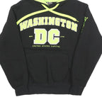 DC Mens Black Hoodie S Washington DC Cotton Blend Pullover Hooded Sweatshirt