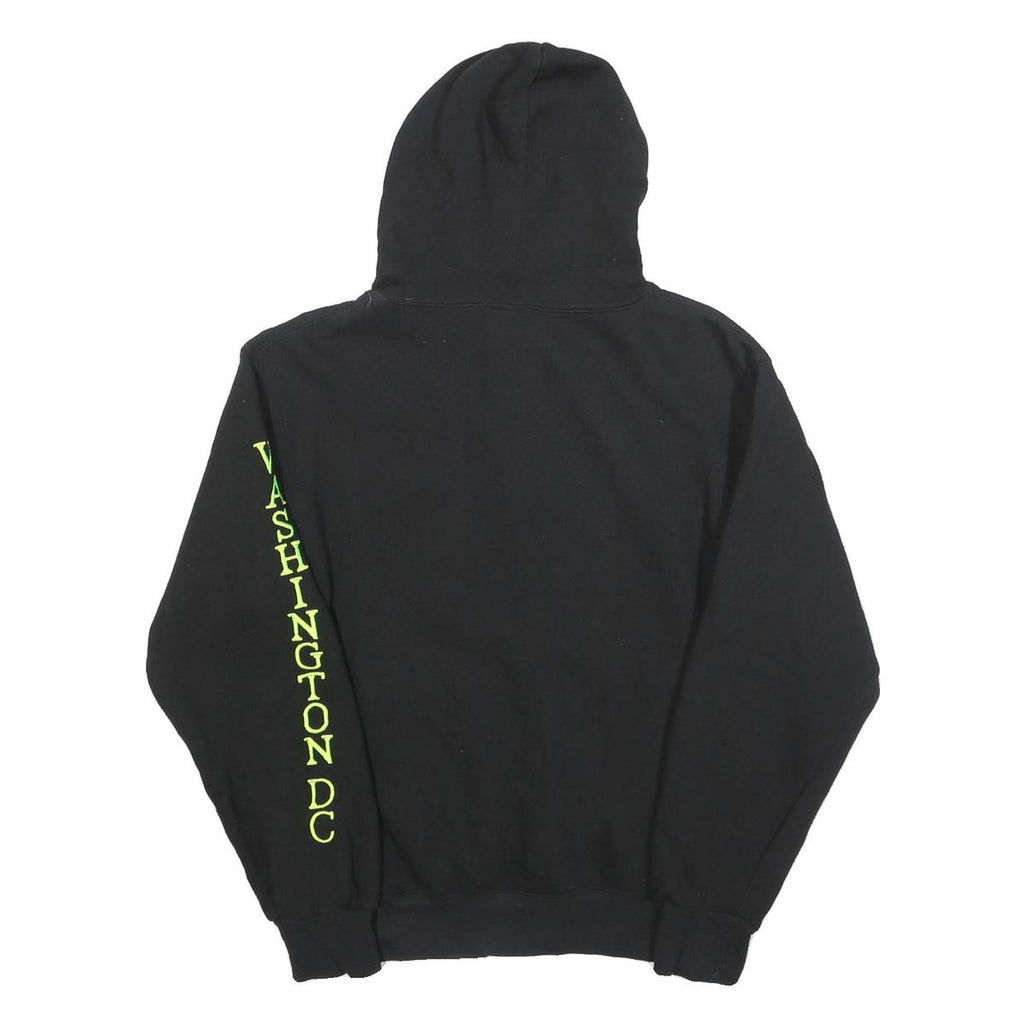 DC Mens Black Hoodie S Washington DC Cotton Blend Pullover Hooded Sweatshirt