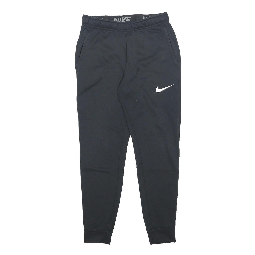 NIKE Mens Joggers Black Slim Tapered S W28 L26 Polyester Blend Sportswear