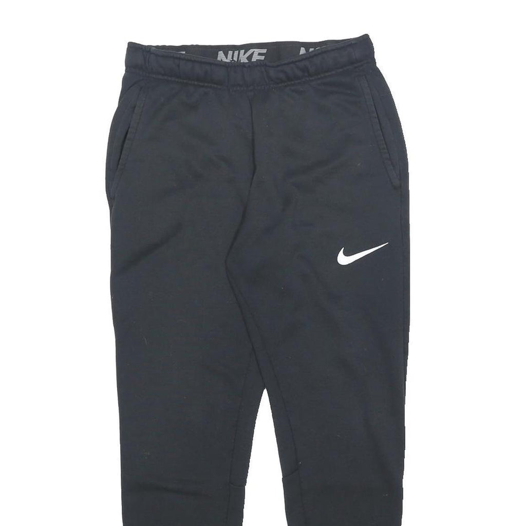 NIKE Mens Joggers Black Slim Tapered S W28 L26 Polyester Blend Sportswear