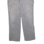 DICKIES Mens Grey Relaxed Straight Denim W38 L32 Workwear Zip Closure
