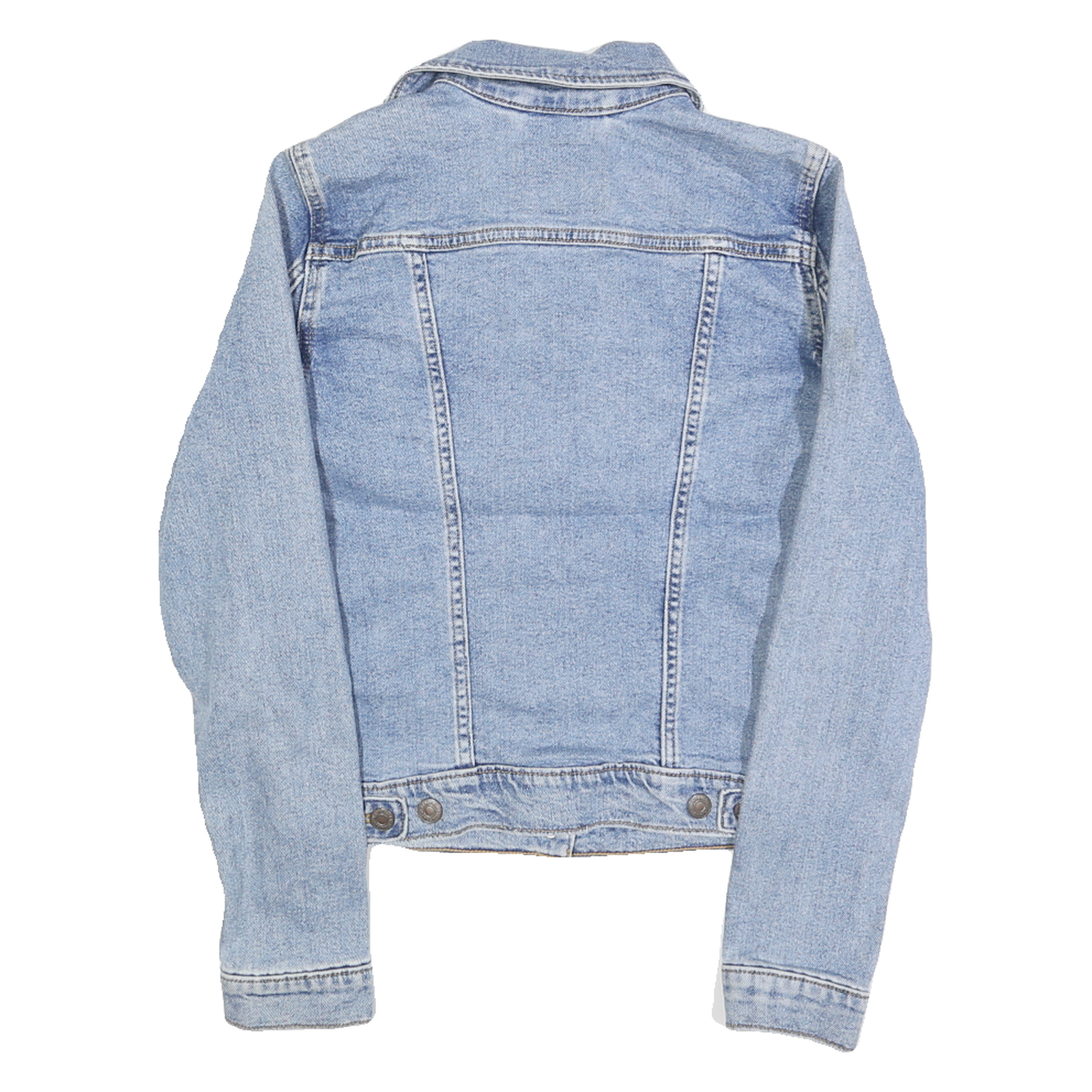 LEVI'S Womens Blue Denim Jacket S Cotton Button Closure Classic Fit Lightweight