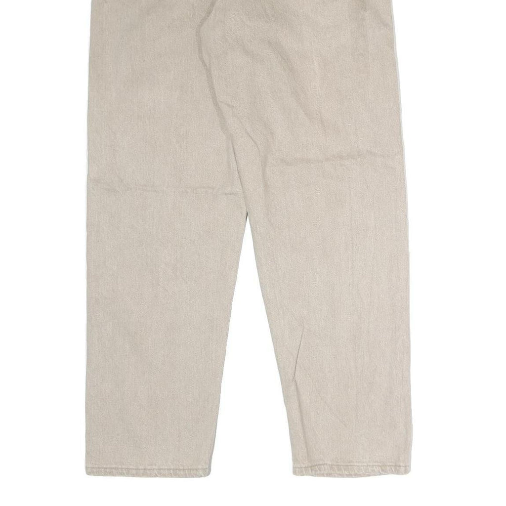 WRANGLER Mens Jeans Beige Regular Straight Denim Light W30 L34 Classic Fit Zip