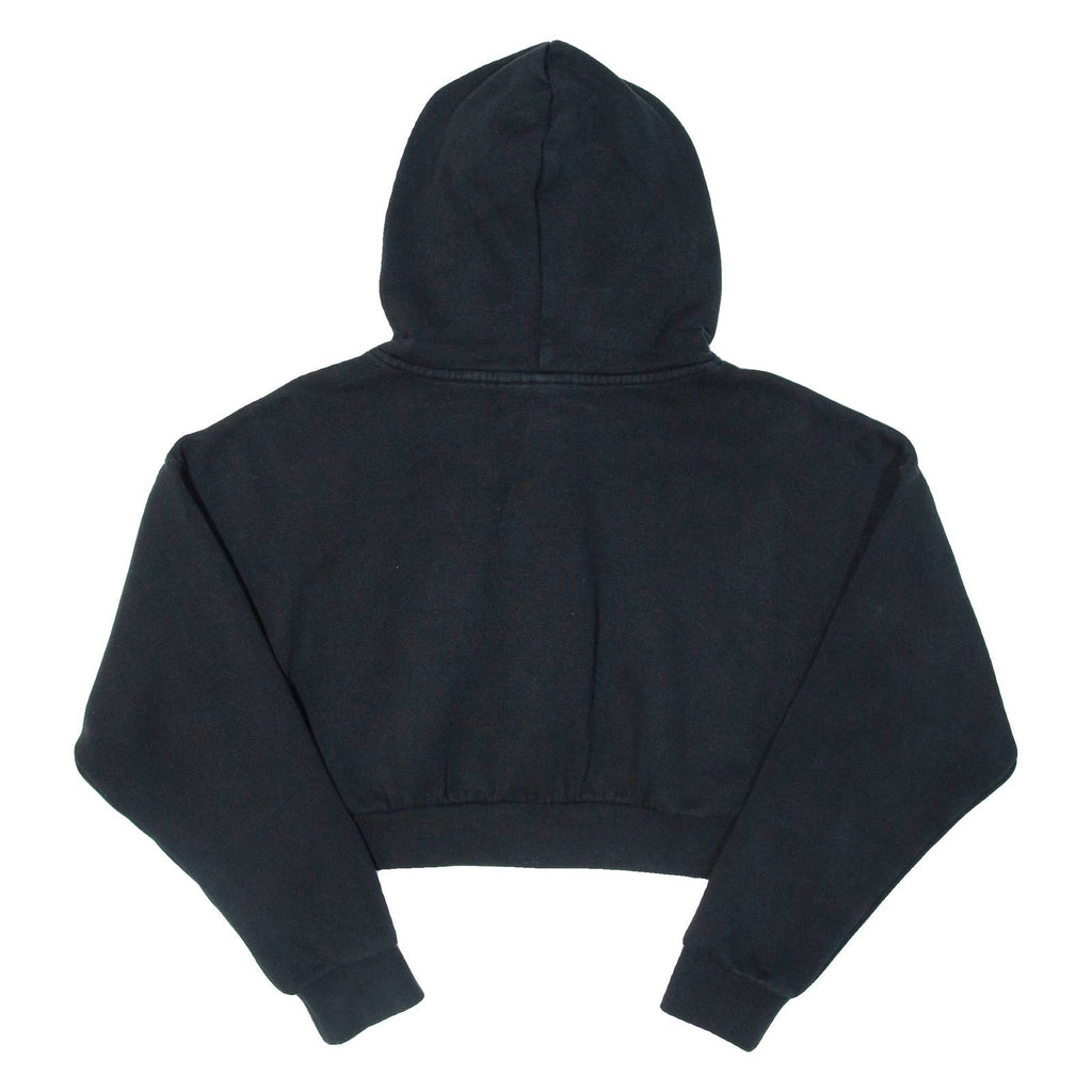 ADIDAS Cropped Womens Black Hoodie UK 6