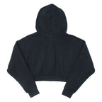 ADIDAS Cropped Womens Black Hoodie UK 6