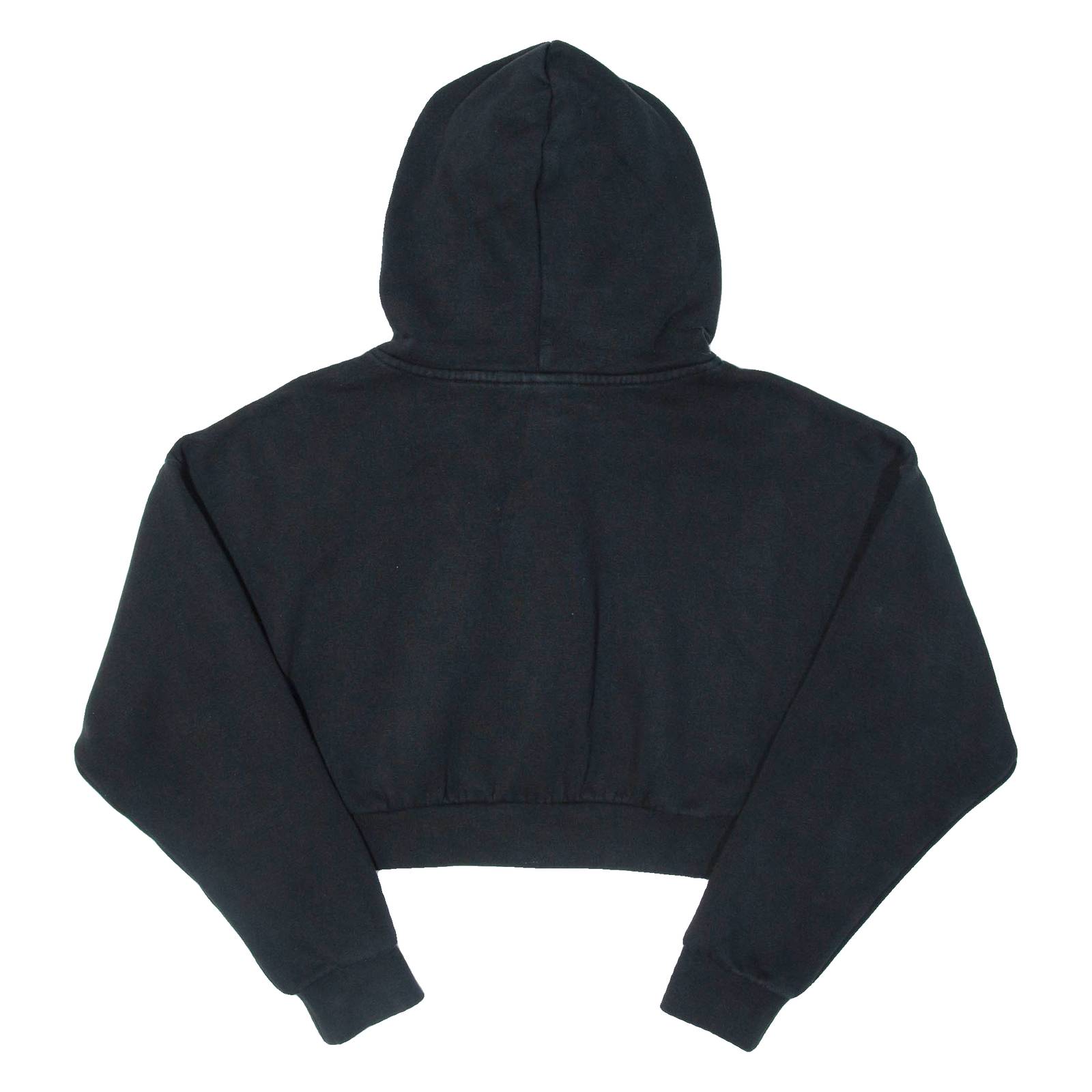 ADIDAS Cropped Womens Black Hoodie UK 6