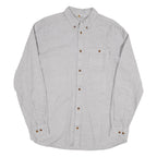 CARHARTT Mens Grey Button-Down Cotton Blend Shirt L Casual Workwear Durable