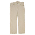 RALPH LAUREN POLO JEANS COMPANY Womens Cotton Blend Beige Regular Fit Straight