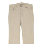 RALPH LAUREN POLO JEANS COMPANY Womens Cotton Blend Beige Regular Fit Straight