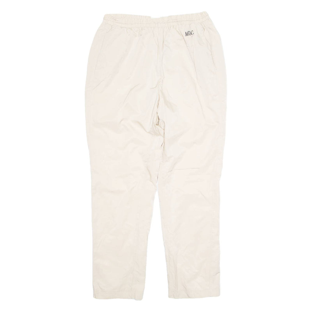 MDC Mesh Lined Mens Track Pants Cream Tapered M W28 L28
