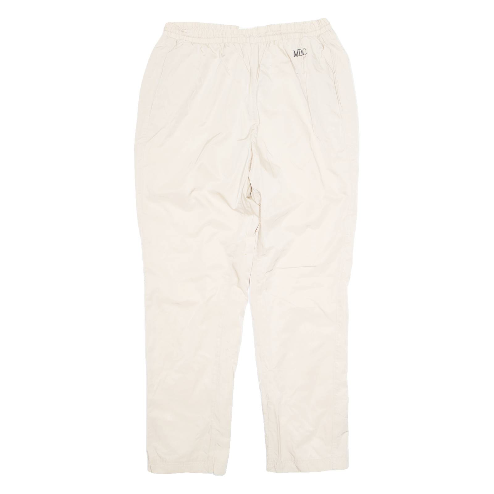 MDC Mesh Lined Mens Track Pants Cream Tapered M W28 L28