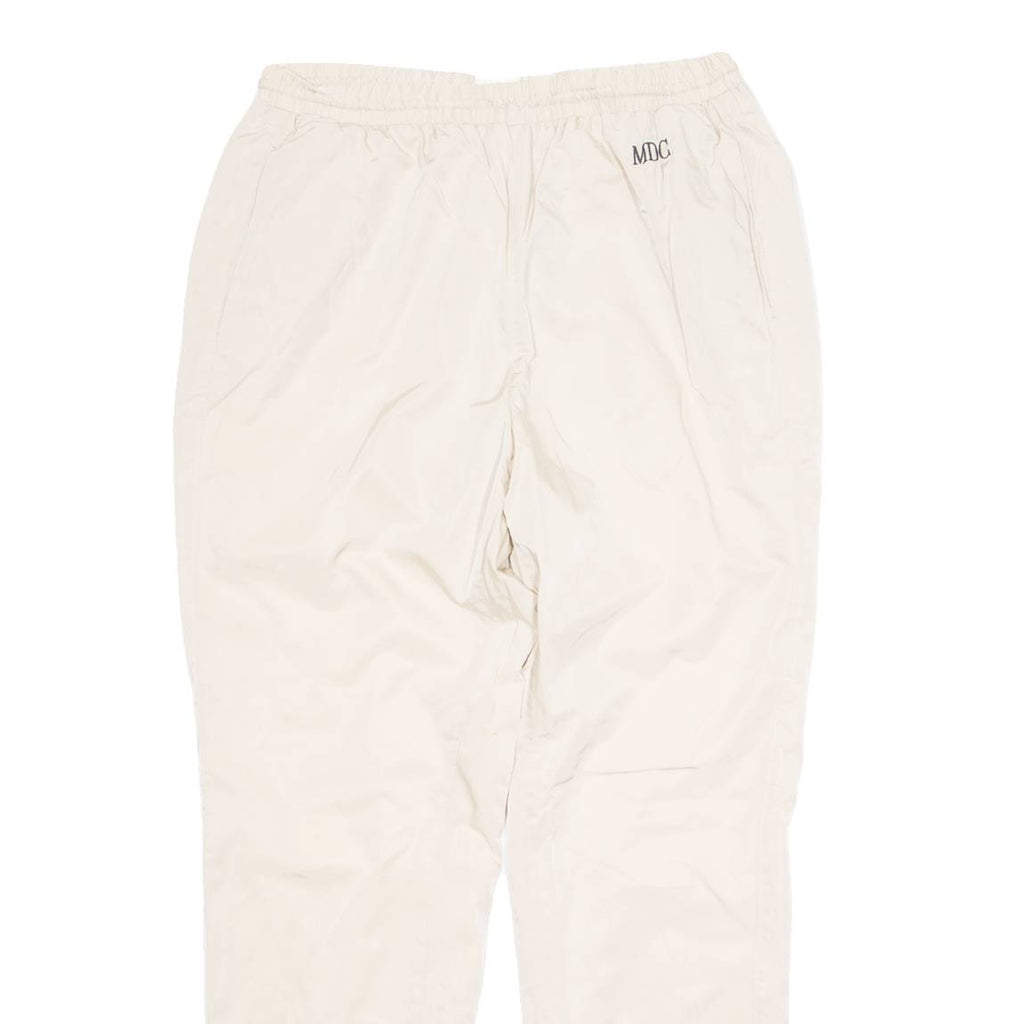 MDC Mesh Lined Mens Track Pants Cream Tapered M W28 L28