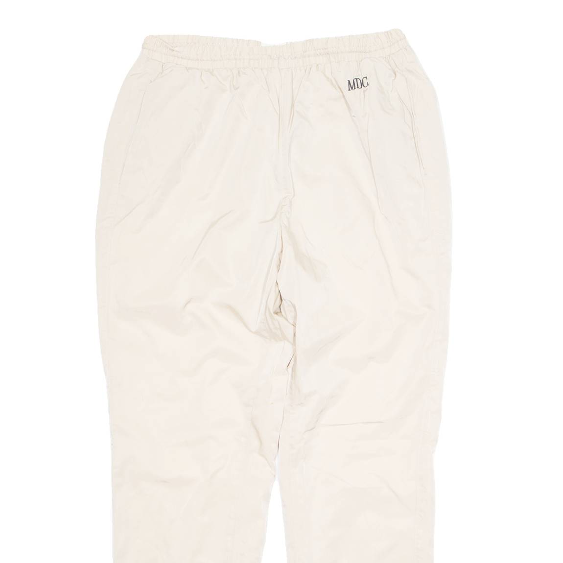 MDC Mesh Lined Mens Track Pants Cream Tapered M W28 L28