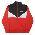 PUMA Mens Red Black & White Zip Up Jacket XL Polyester Blend Colourblock