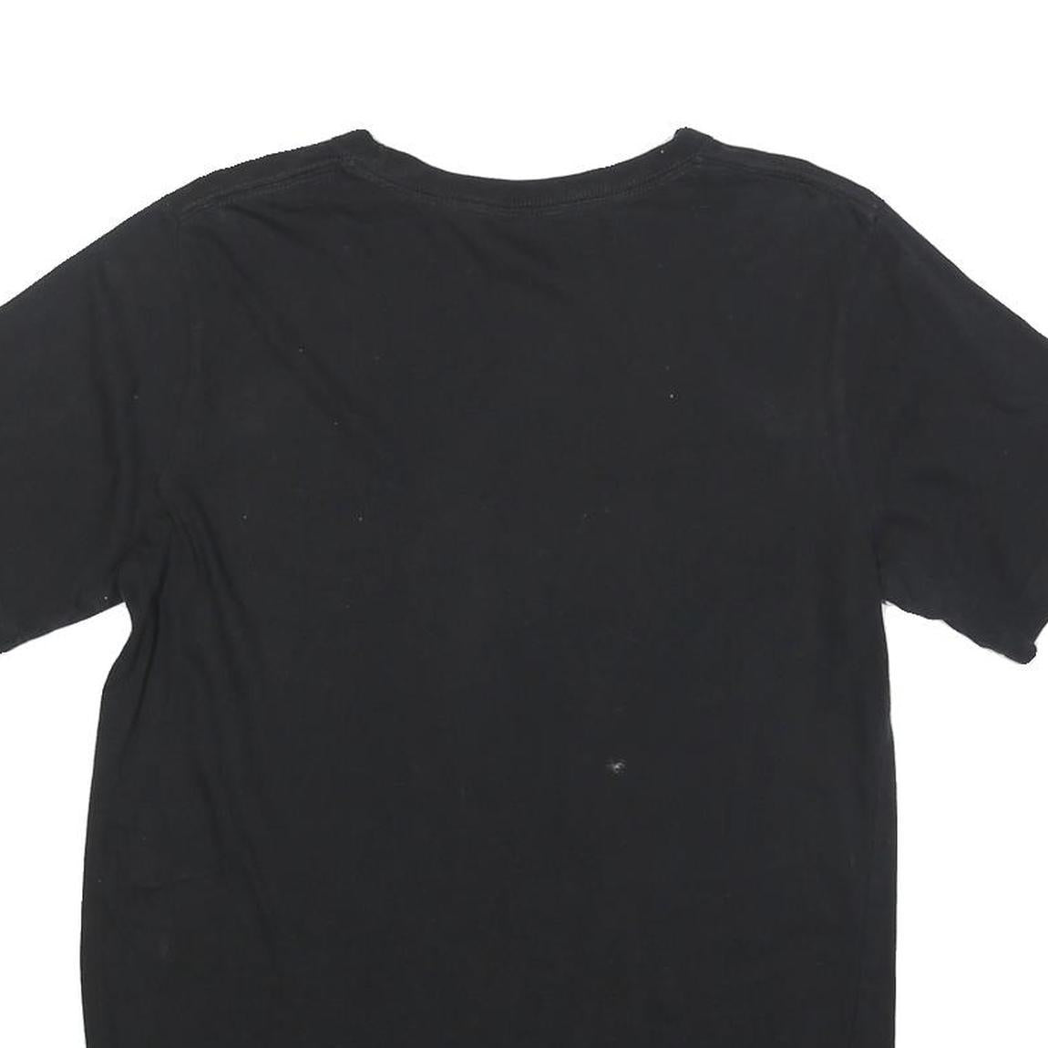 CONVERSE Boys Black Graphic T-Shirt XL Short Sleeve Crew Neck Casual