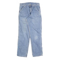 CARHARTT Mens Regular Fit Blue Denim Jeans W28 L32 Classic Cotton Blend Zip