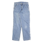 CARHARTT Mens Regular Fit Blue Denim Jeans W28 L32 Classic Cotton Blend Zip