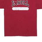 JERZEES Mens Red Lowell Graphic T-Shirt M Short Sleeve Crew Neck Collegiate