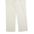 PIERRE CARDIN Mens Cotton Blend White Regular Straight Trousers W38 L30 Classic