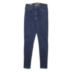 LEVI'S Womens Slim Fit Skinny Blue Denim Jeans W26 L28 Zip Cotton Blend