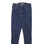 LEVI'S Womens Slim Fit Skinny Blue Denim Jeans W26 L28 Zip Cotton Blend