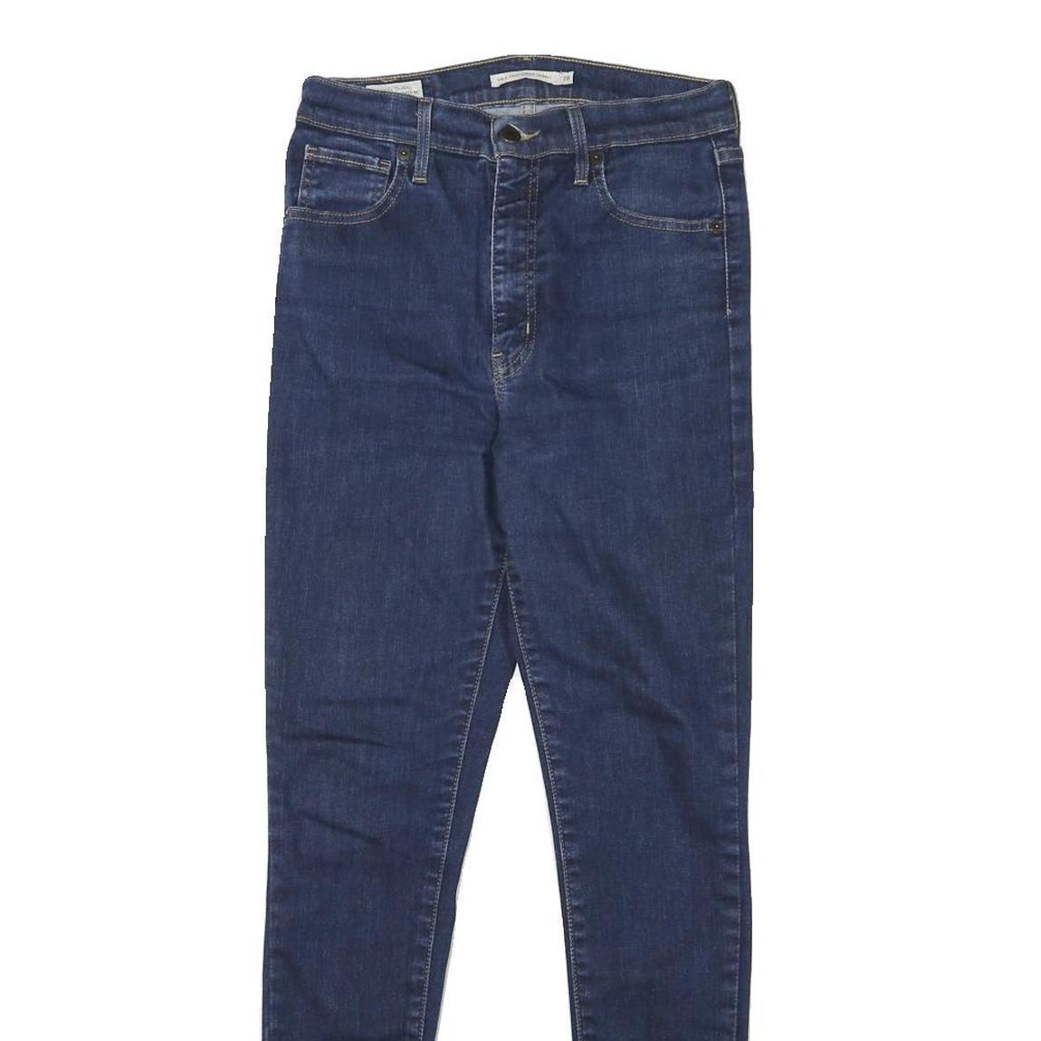 LEVI'S Womens Slim Fit Skinny Blue Denim Jeans W26 L28 Zip Cotton Blend
