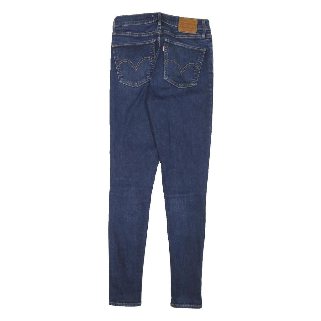 LEVI'S Womens Slim Fit Skinny Blue Denim Jeans W26 L28 Zip Cotton Blend