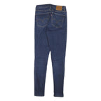 LEVI'S Womens Slim Fit Skinny Blue Denim Jeans W26 L28 Zip Cotton Blend