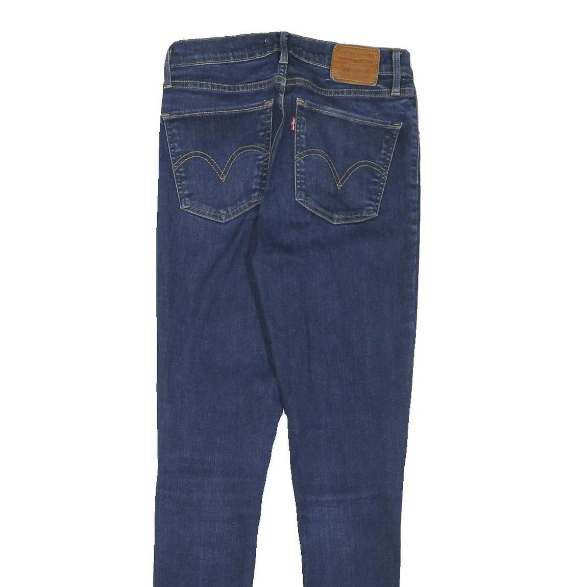 LEVI'S Womens Slim Fit Skinny Blue Denim Jeans W26 L28 Zip Cotton Blend