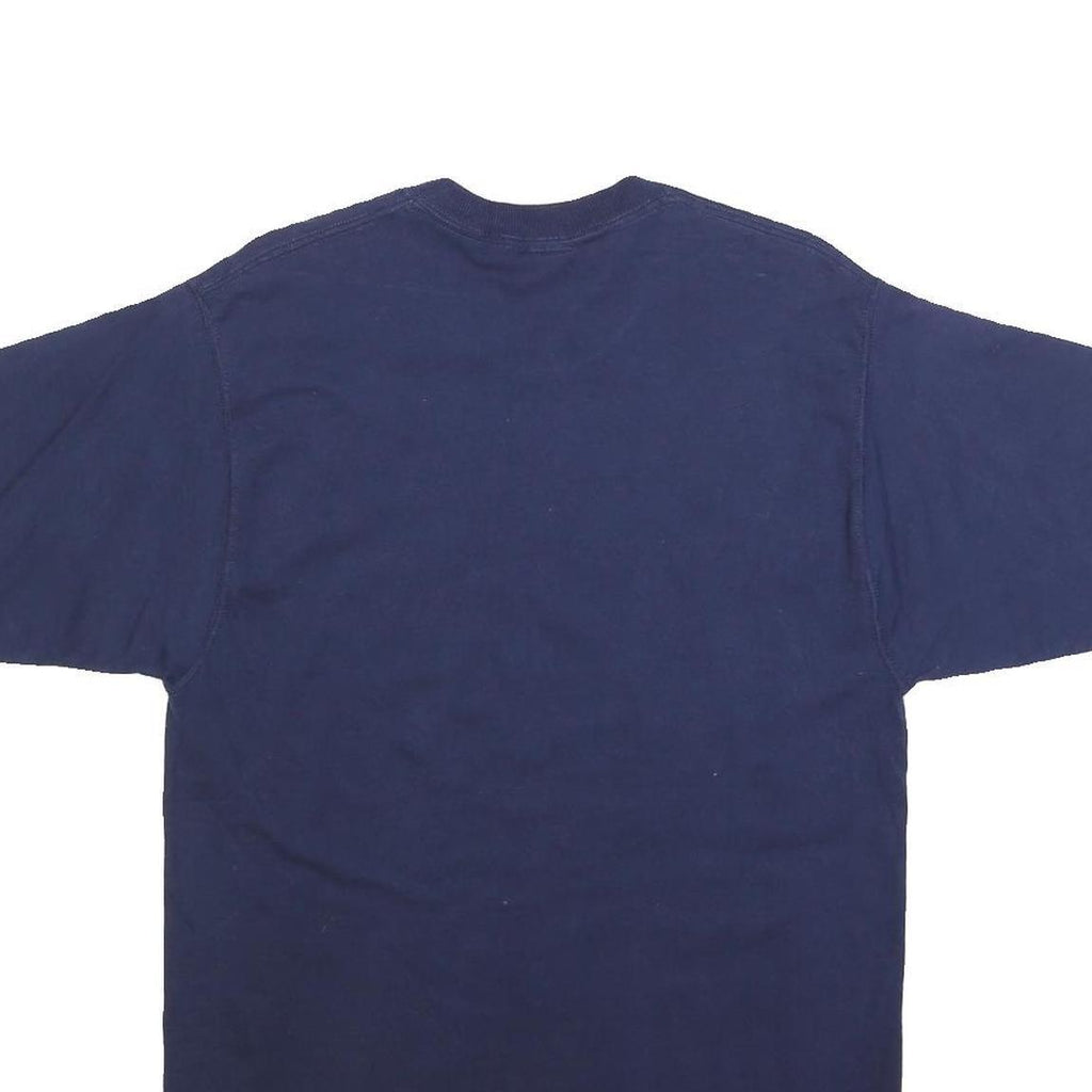 PRO PLAYER Mens Blue Troy Aikman Graphic T-Shirt M Short Sleeve Crew Neck