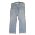 LEVI'S 501 Mens Jeans Blue Regular Straight Denim Medium W36 L30 Classic Fit Zip