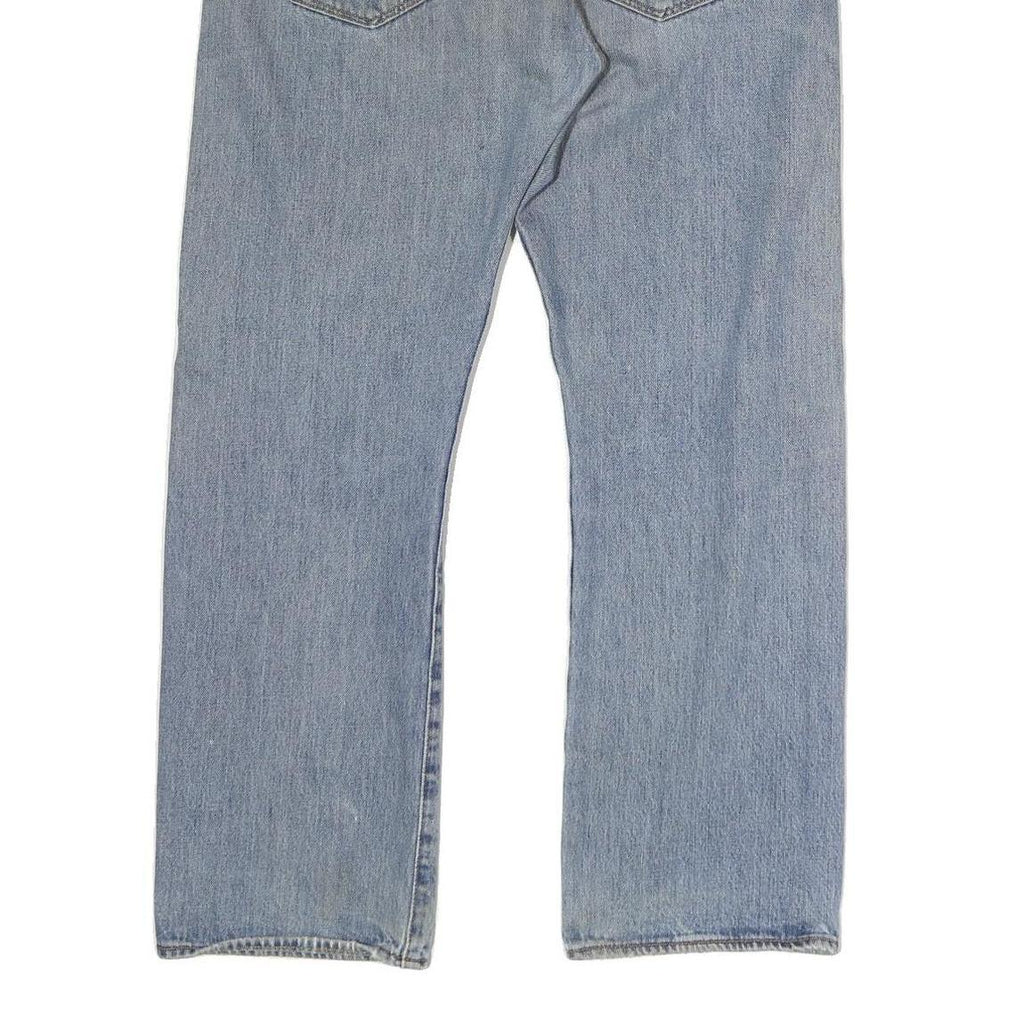 LEVI'S 501 Mens Jeans Blue Regular Straight Denim Medium W36 L30 Classic Fit Zip