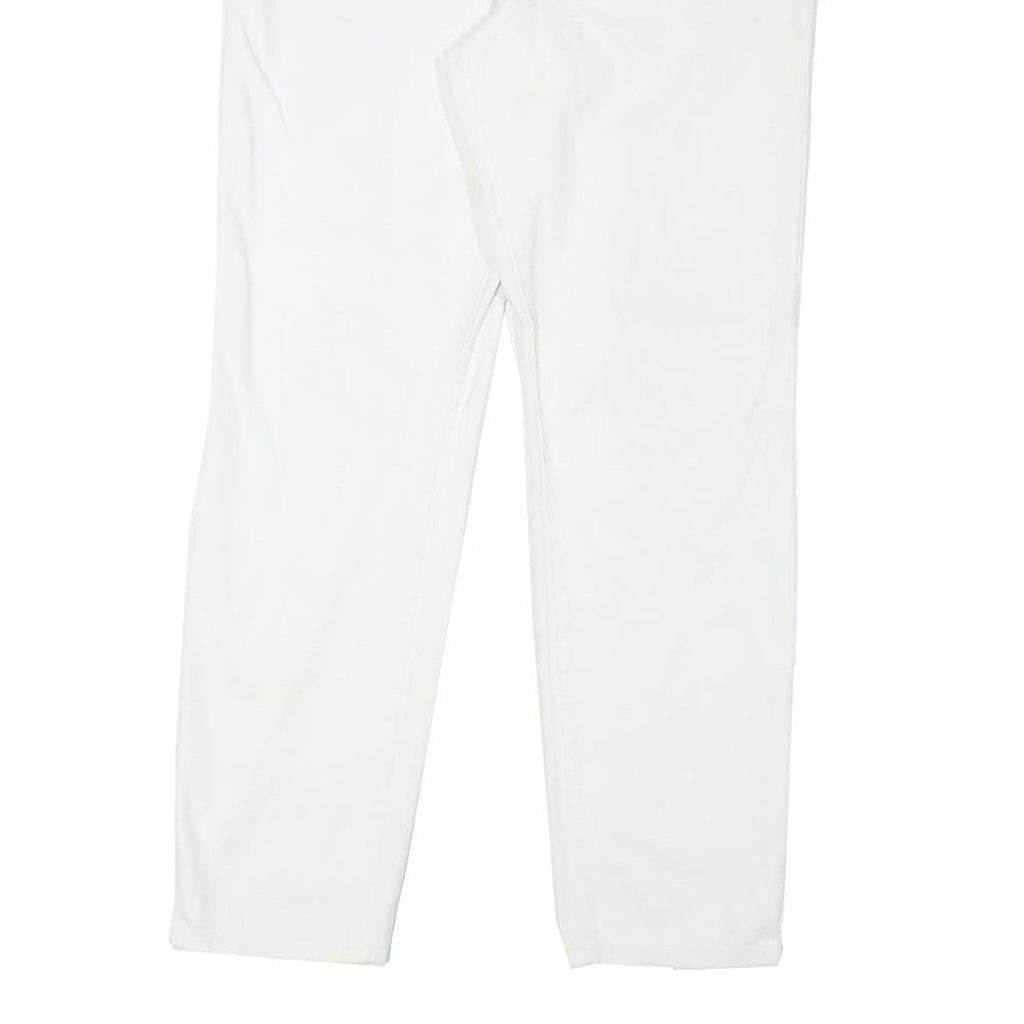 LAUREN RALPH LAUREN Womens White Regular Denim Straight Jeans W34 L29 Stylish