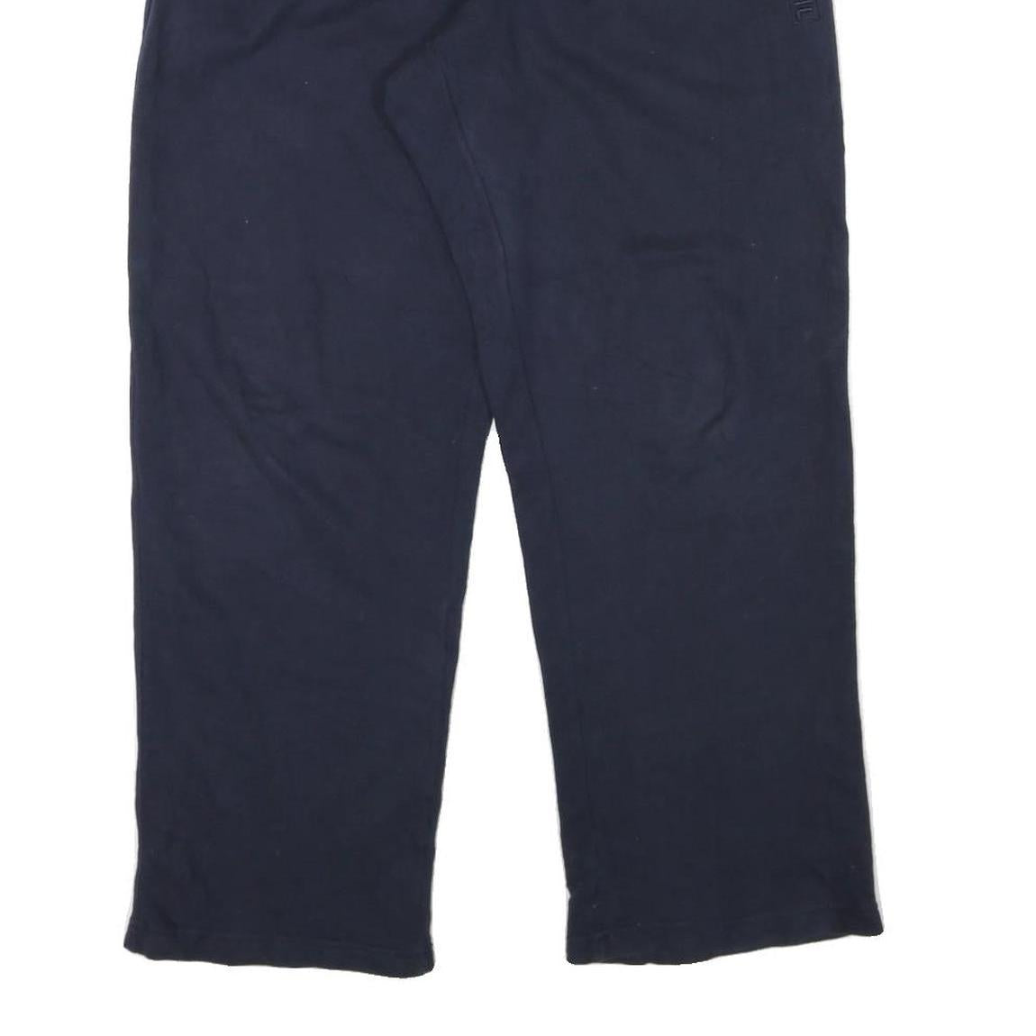 FILA Mens Joggers Blue M W28 L28 Cotton Blend Relaxed Straight Fit Casual