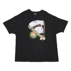 HANES Mens Black San Francisco Giants Graphic T-Shirt XL Short Sleeve Crew Neck