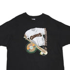 HANES Mens Black San Francisco Giants Graphic T-Shirt XL Short Sleeve Crew Neck