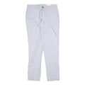 GAP Womens Cotton Blend Light Blue Slim Straight Trousers W30 L30 Casual Chic