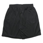 REEBOK Mens Black & Blue Sports Casual Shorts L W30 Mesh Polyester